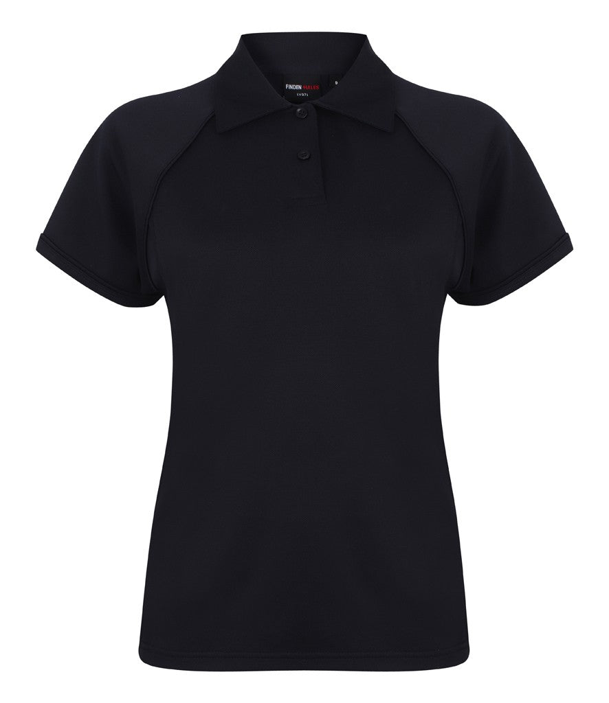 Ladies Performance Piped Polo | NAVY/NAVY
