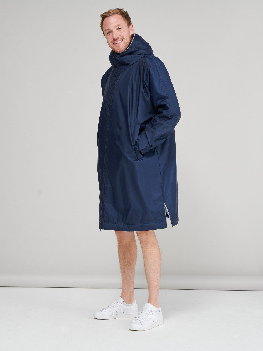 All Weather Robe | NAVY/GREY