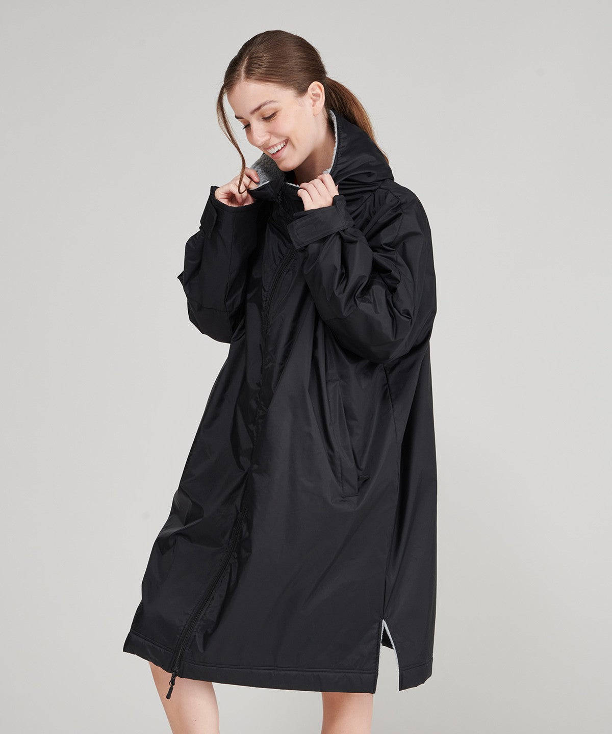 All Weather Robe | NAVY/GREY