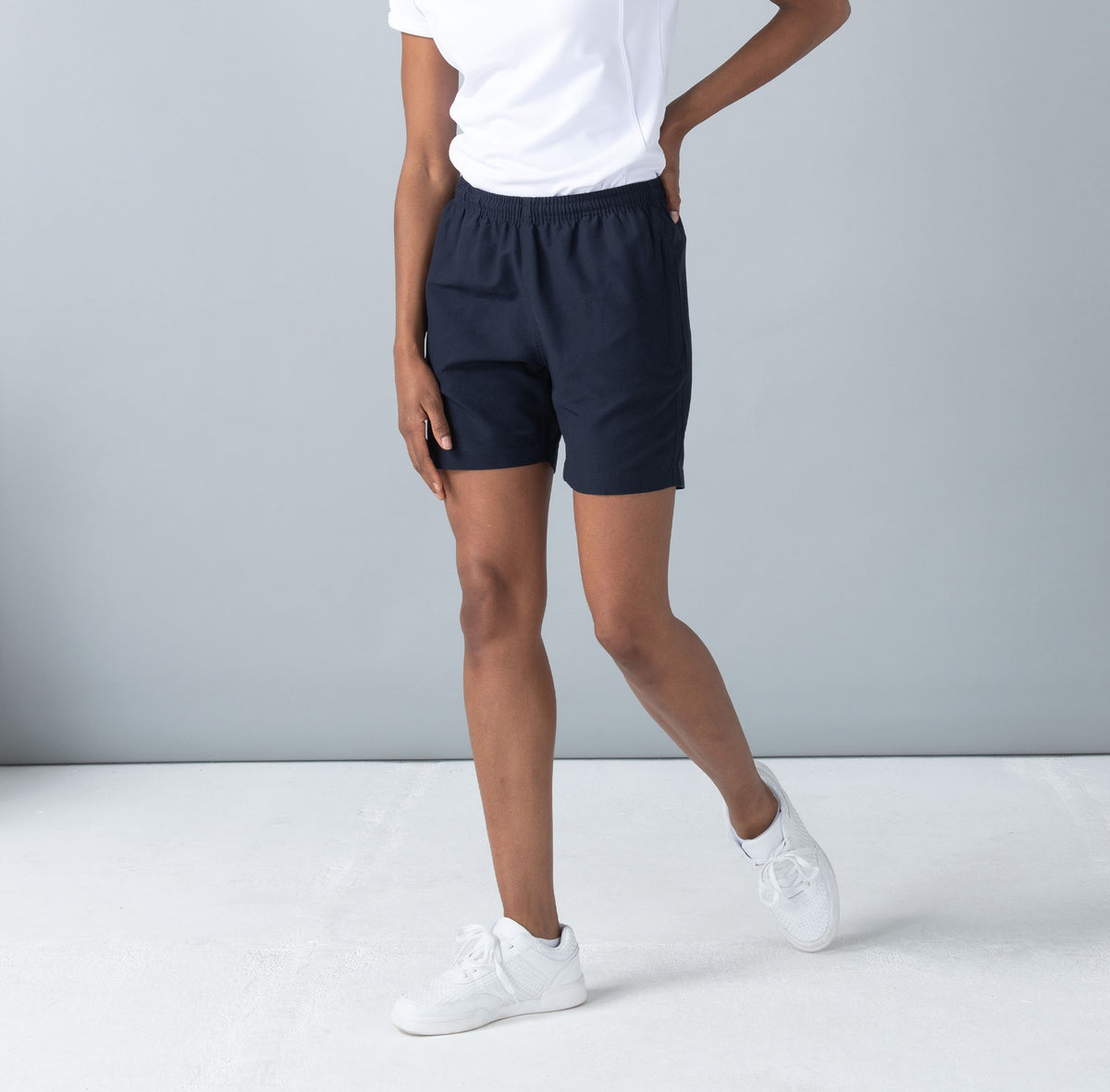 Ladies Microfibre Shorts | NAVY