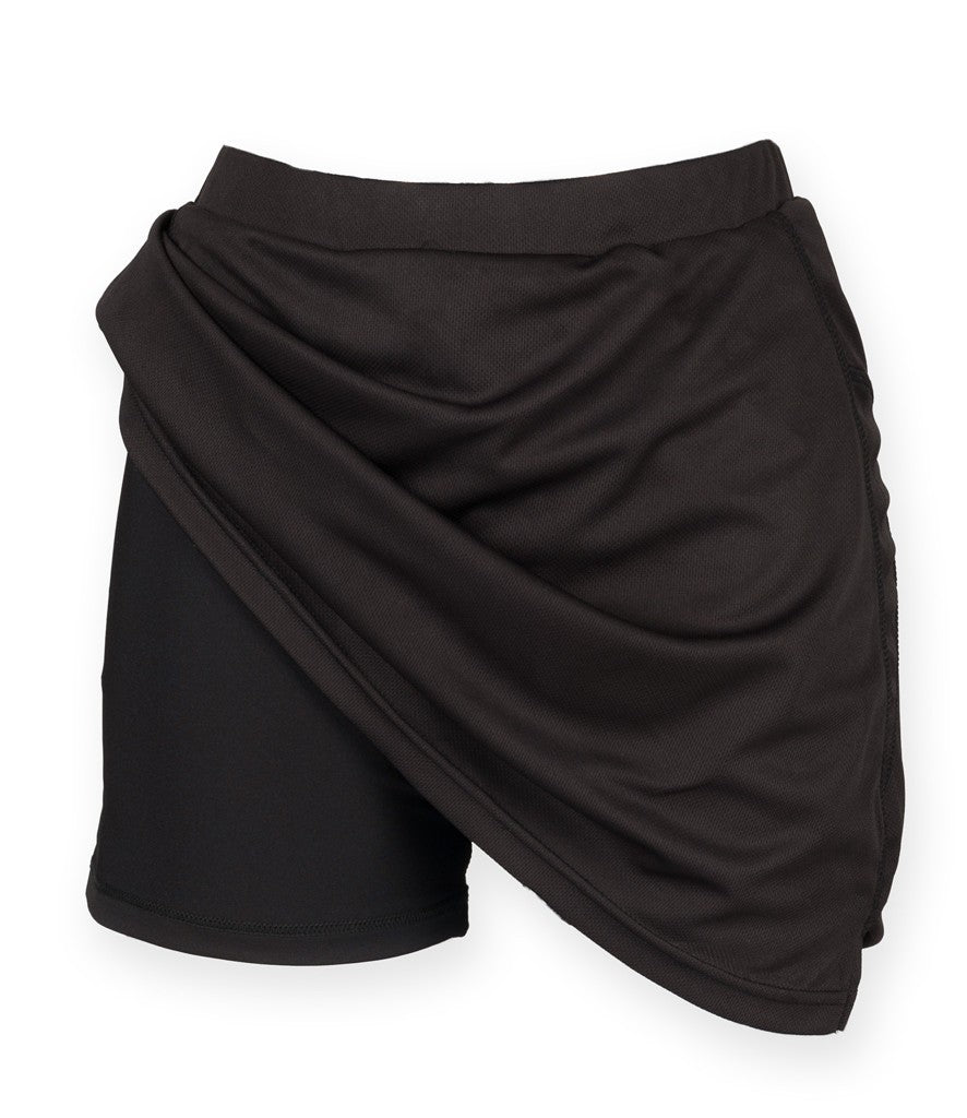 Women's Skort With Wicking Finish | BLACK
