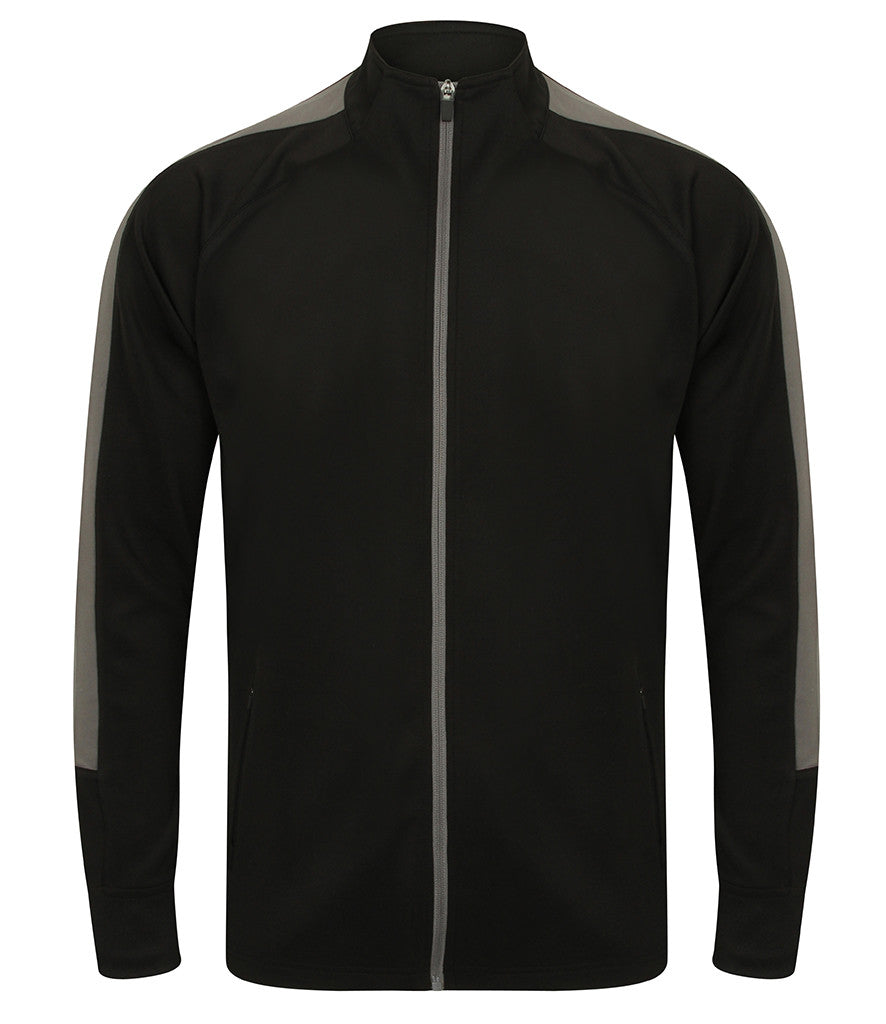 Knitted Tracksuit Top | BLACK/GUNMETAL