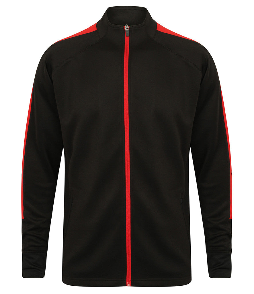 Knitted Tracksuit Top | BLACK/RED
