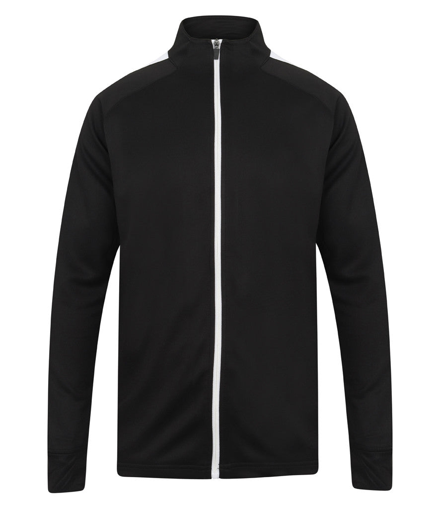 Knitted Tracksuit Top | BLACK/WHITE