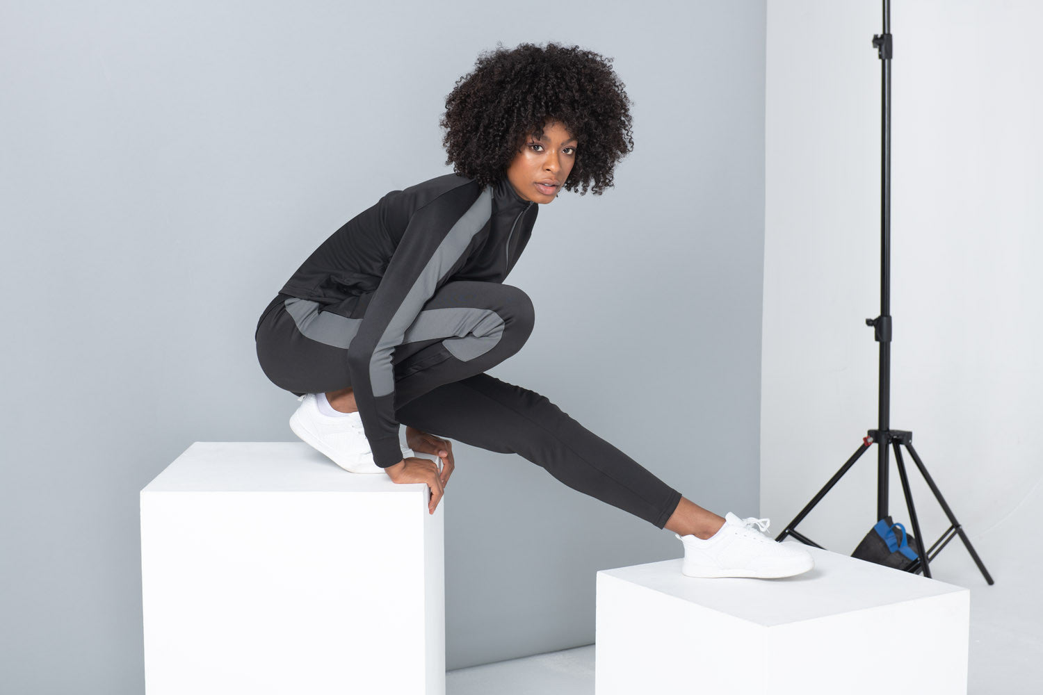 Knitted Tracksuit Pants | ROYAL/WHITE