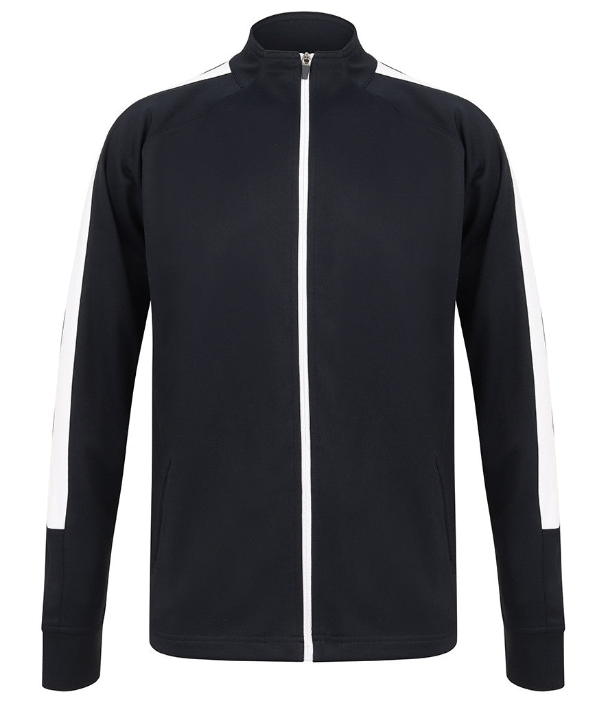 Knitted Tracksuit Top | NAVY/WHITE