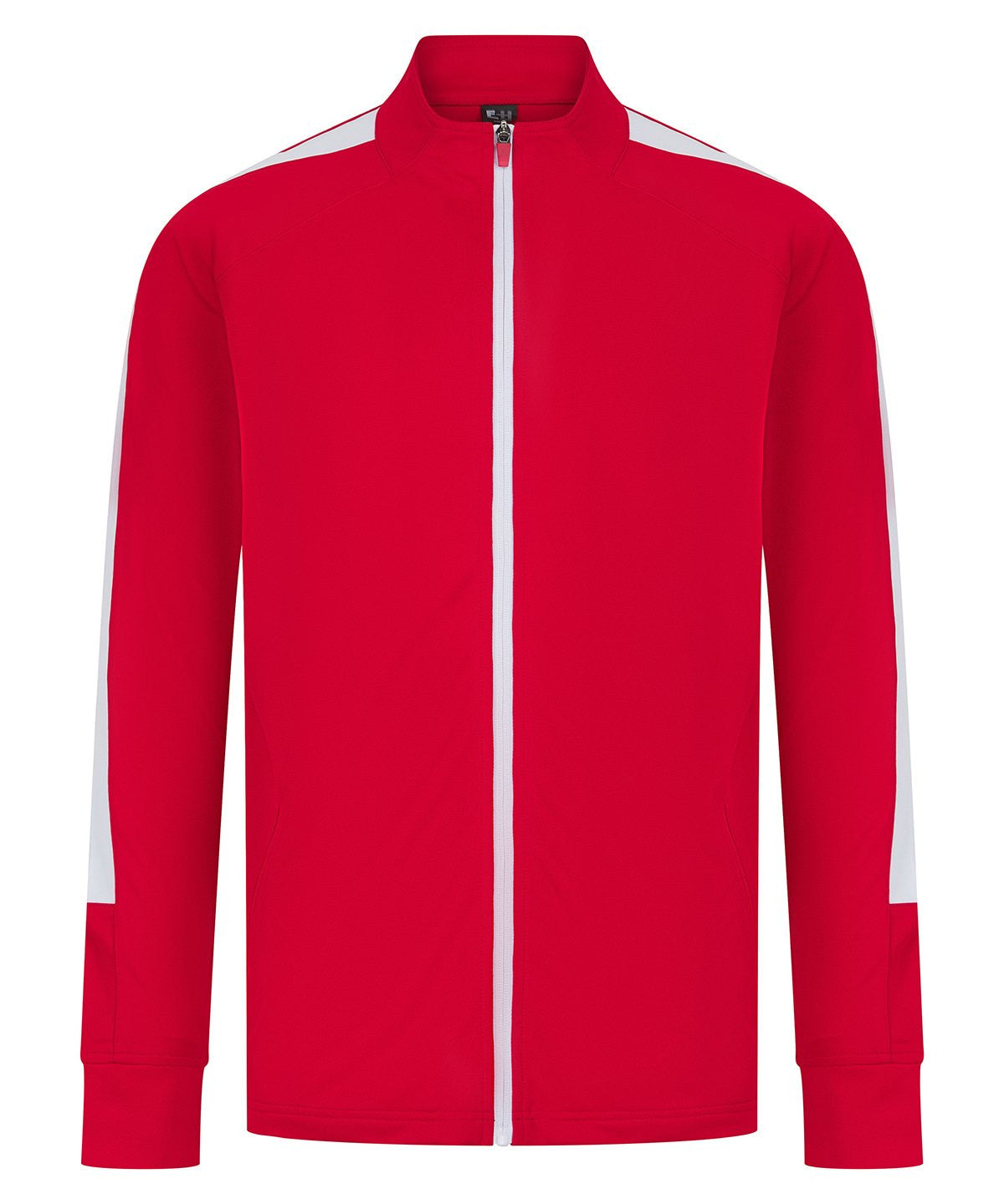 Knitted Tracksuit Top | RED/WHITE