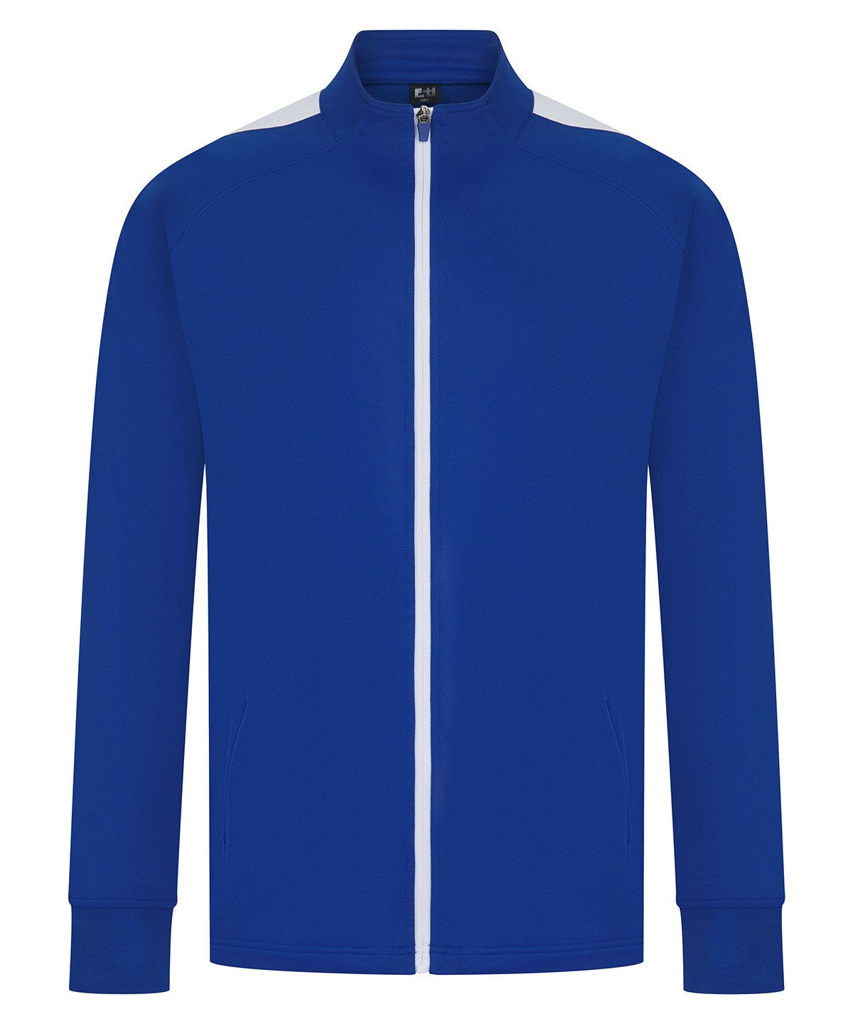 Knitted Tracksuit Top | ROYAL/WHITE