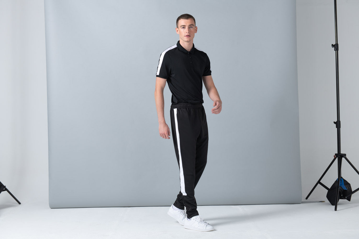 Knitted Tracksuit Pants | BLACK/EMERALD