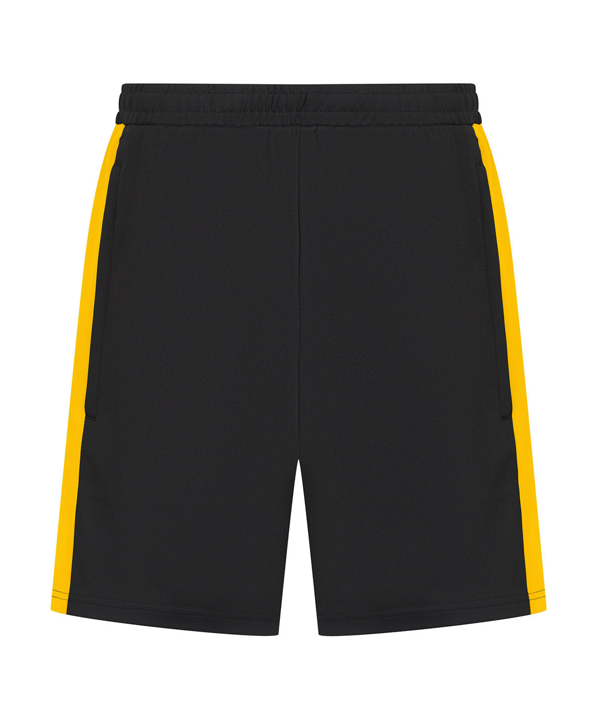 Knitted Shorts With Zip Pockets | BLACK/GOLD