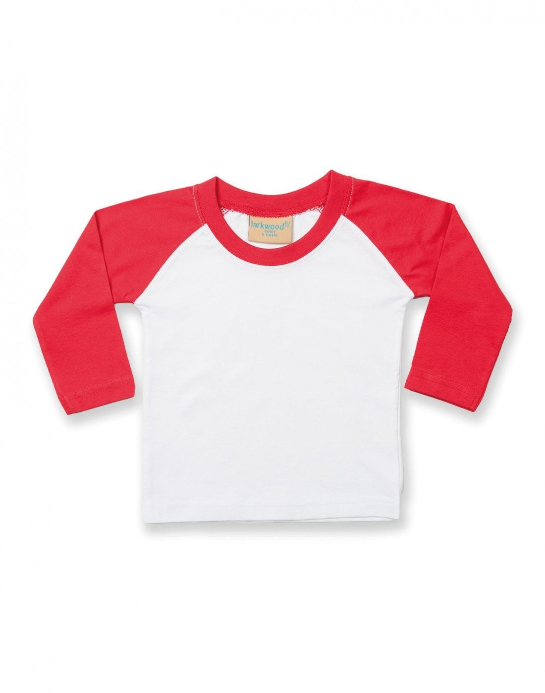 Long Sleeved Baseball T-shirt | WHITE/RED
