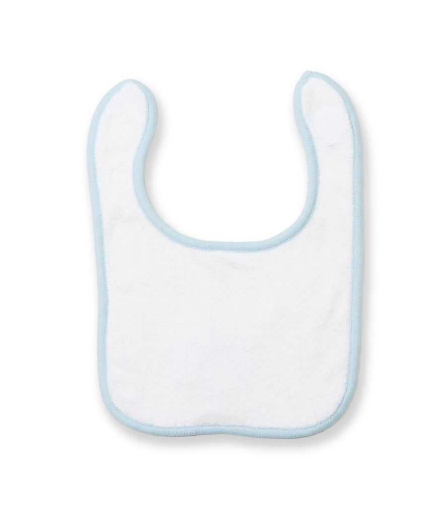 Terry Towelling Bib | WHITE/PALE BLUE