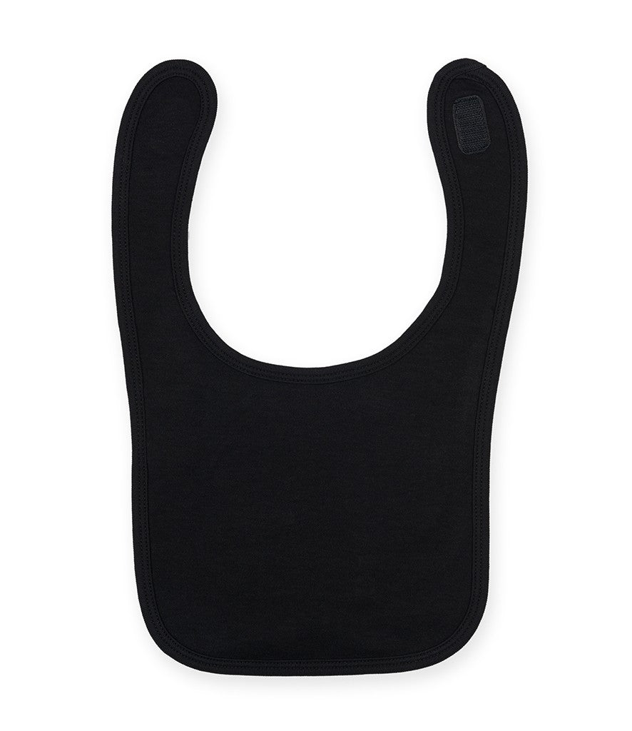 Plain and Contrast Bib | BLACK