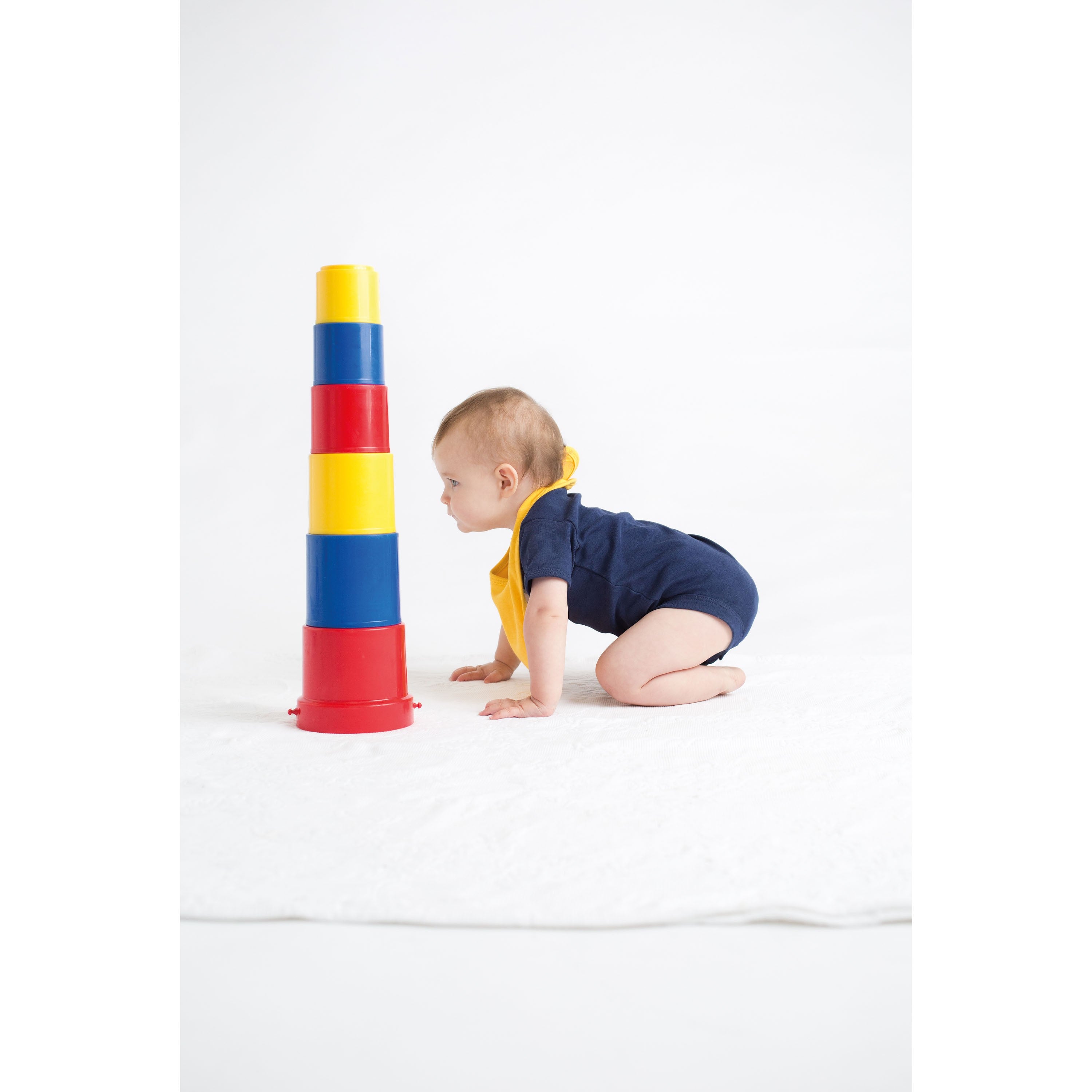 Plain and Contrast Bib | WHITE