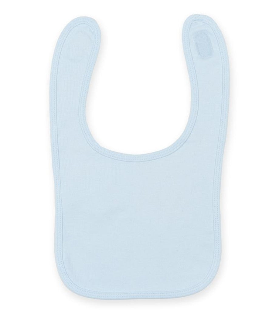 Plain and Contrast Bib | PALE BLUE