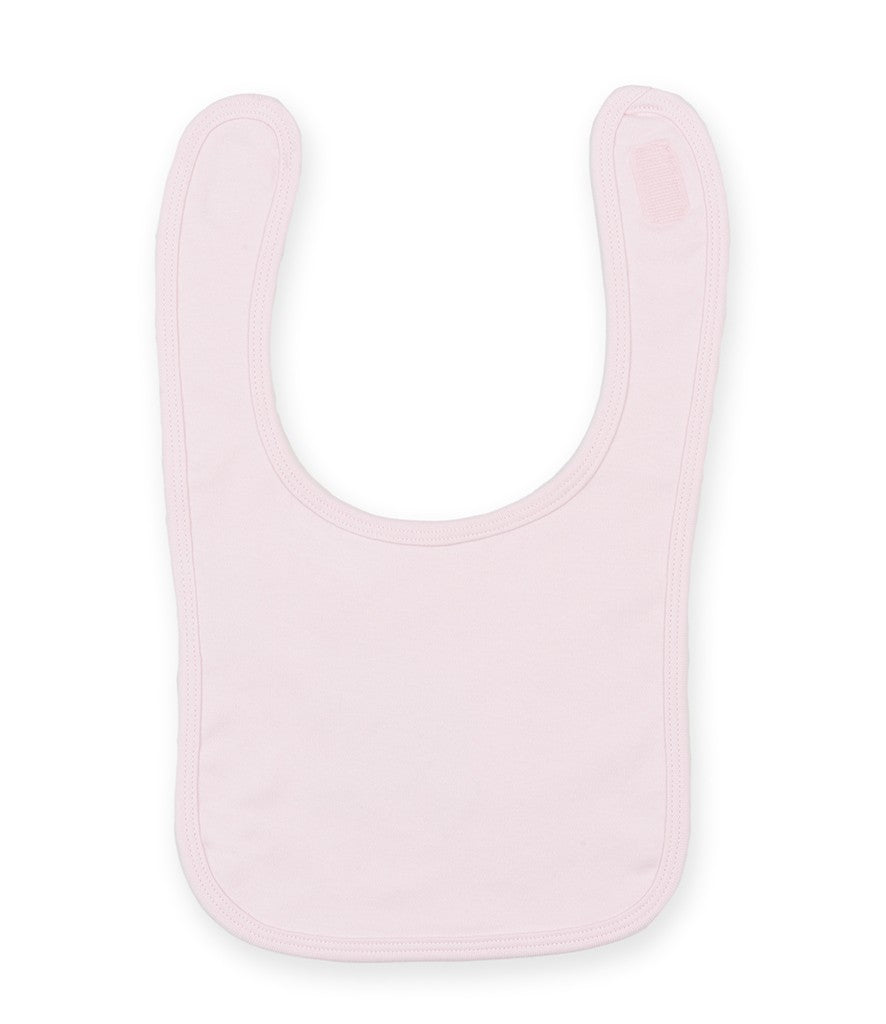 Plain and Contrast Bib | PALE PINK
