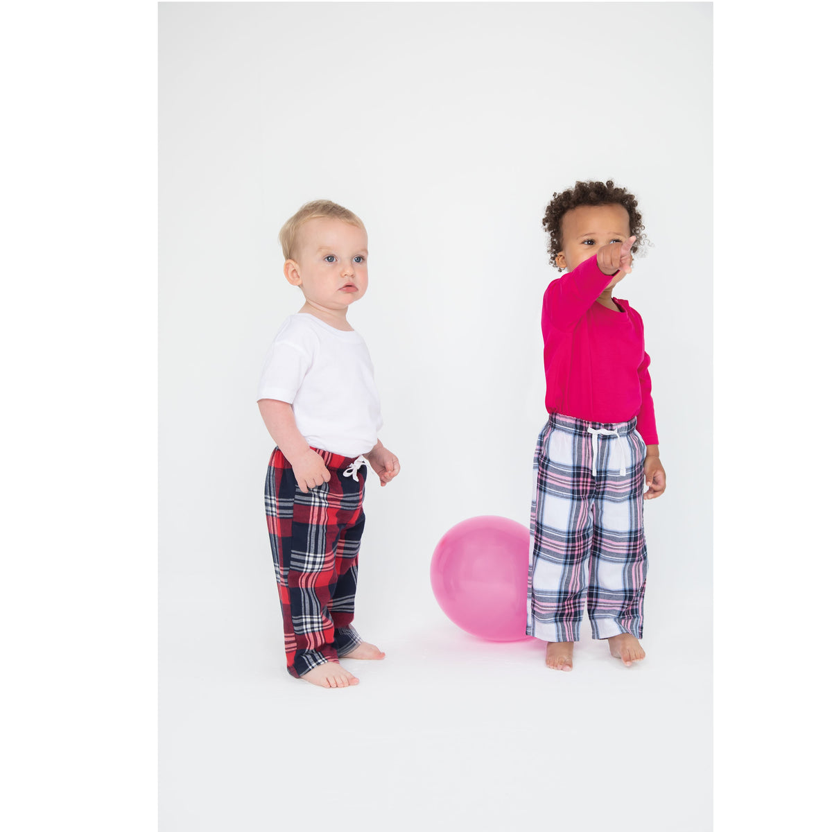 Baby/Toddler Tartan Lounge Pants | RED/NAVY