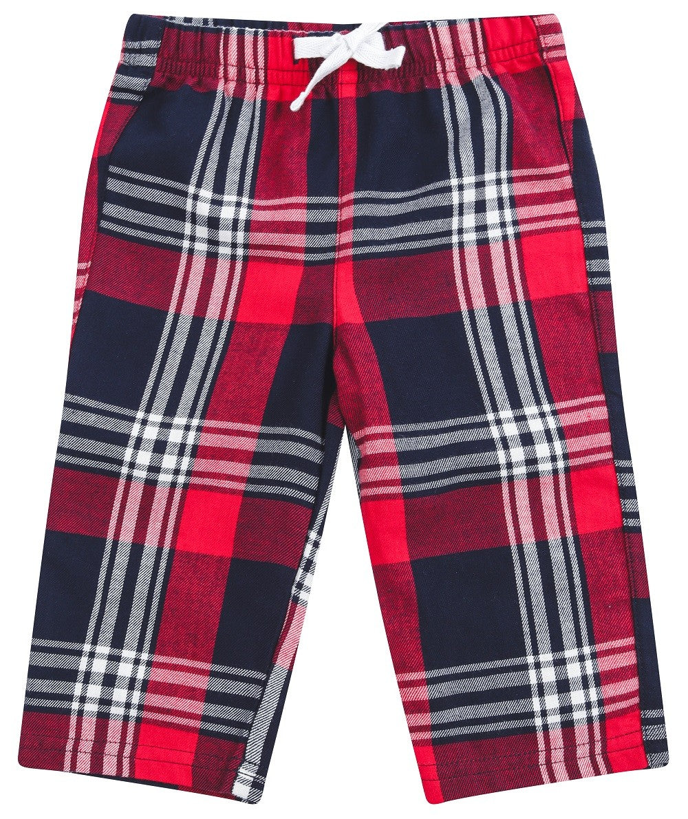 Baby/Toddler Tartan Lounge Pants | RED/NAVY