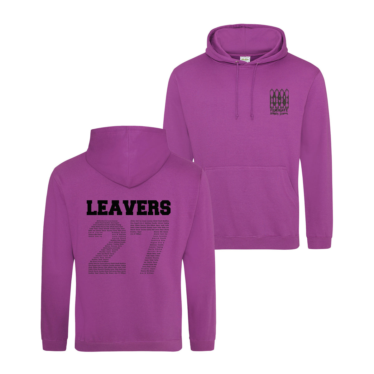 Fishergate School Leavers Hoodie | MAGENTA MAGIC