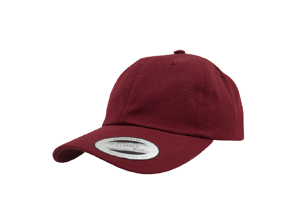 6-panel Cap With Buckle | MAROON