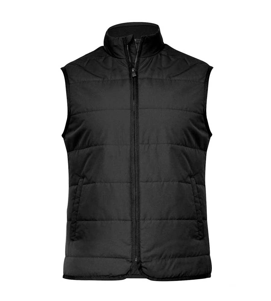 Hudson - Horizontal Quilted Gilet | BLACK