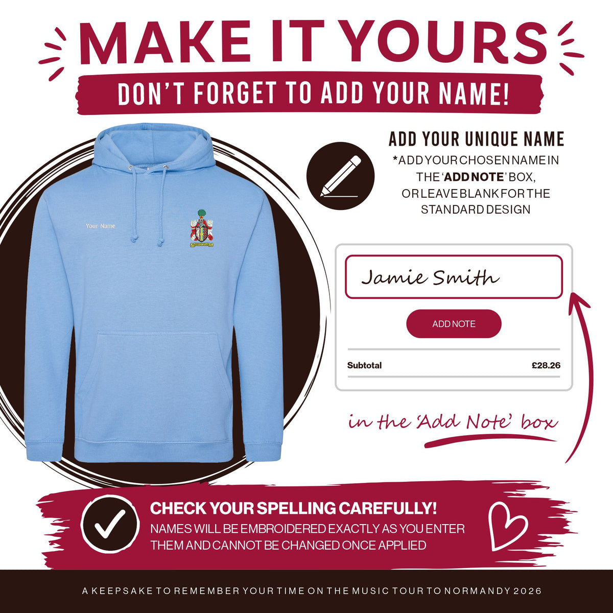 LPSB Music Tour Hoodie | CORNFLOWER