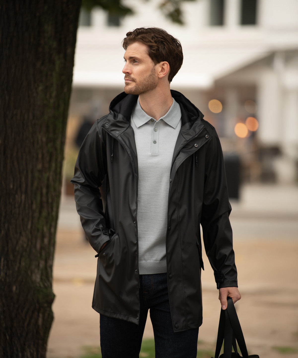 York Unisex Raincoat | OLIVE