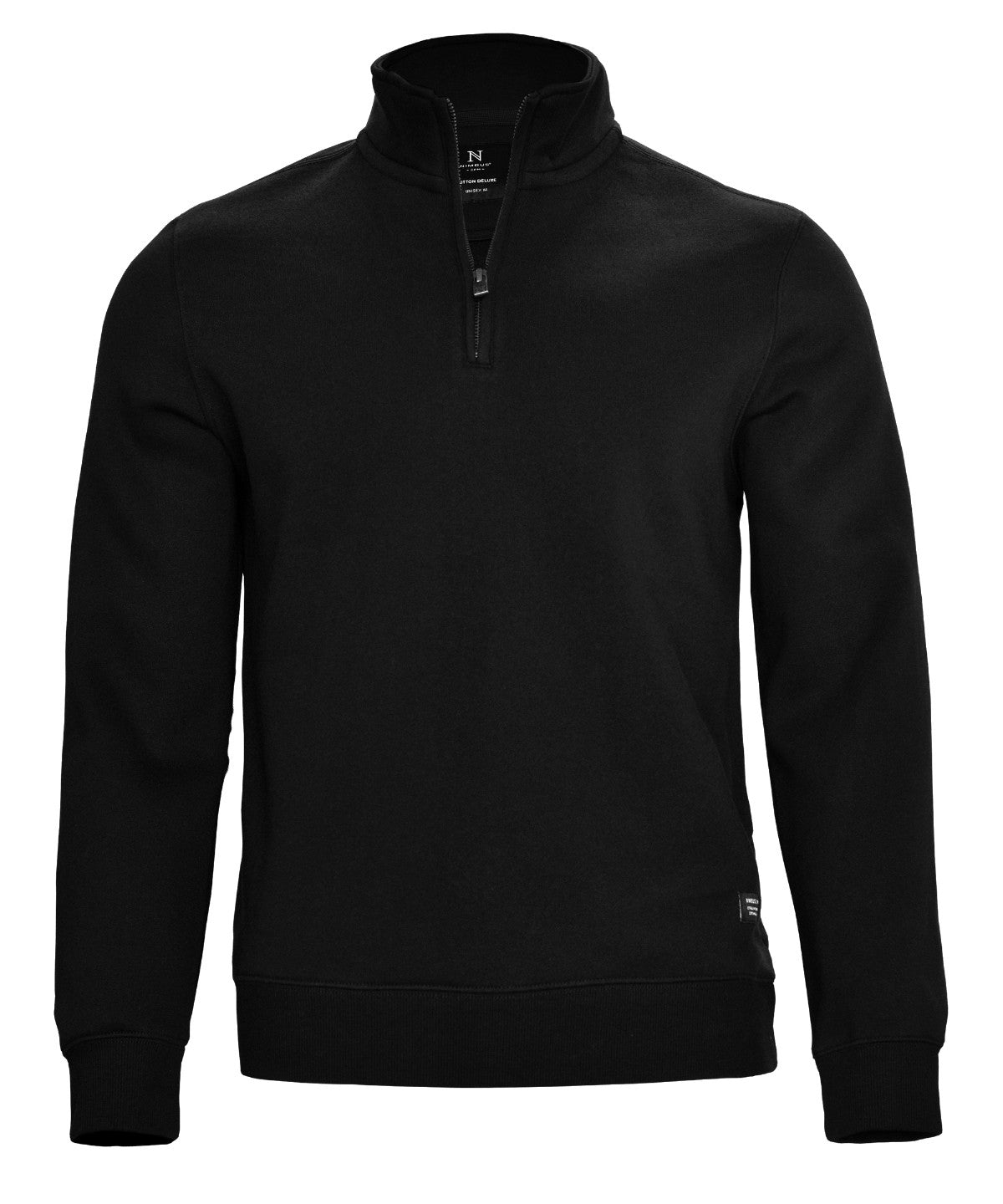 Glendale Unisex Quarter Zip Sweat | BLACK