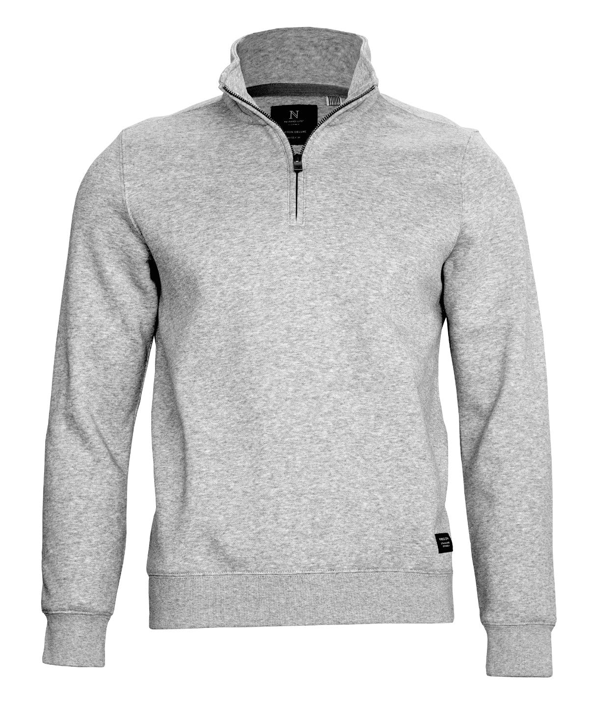 Glendale Unisex Quarter Zip Sweat | GREY MELANGE