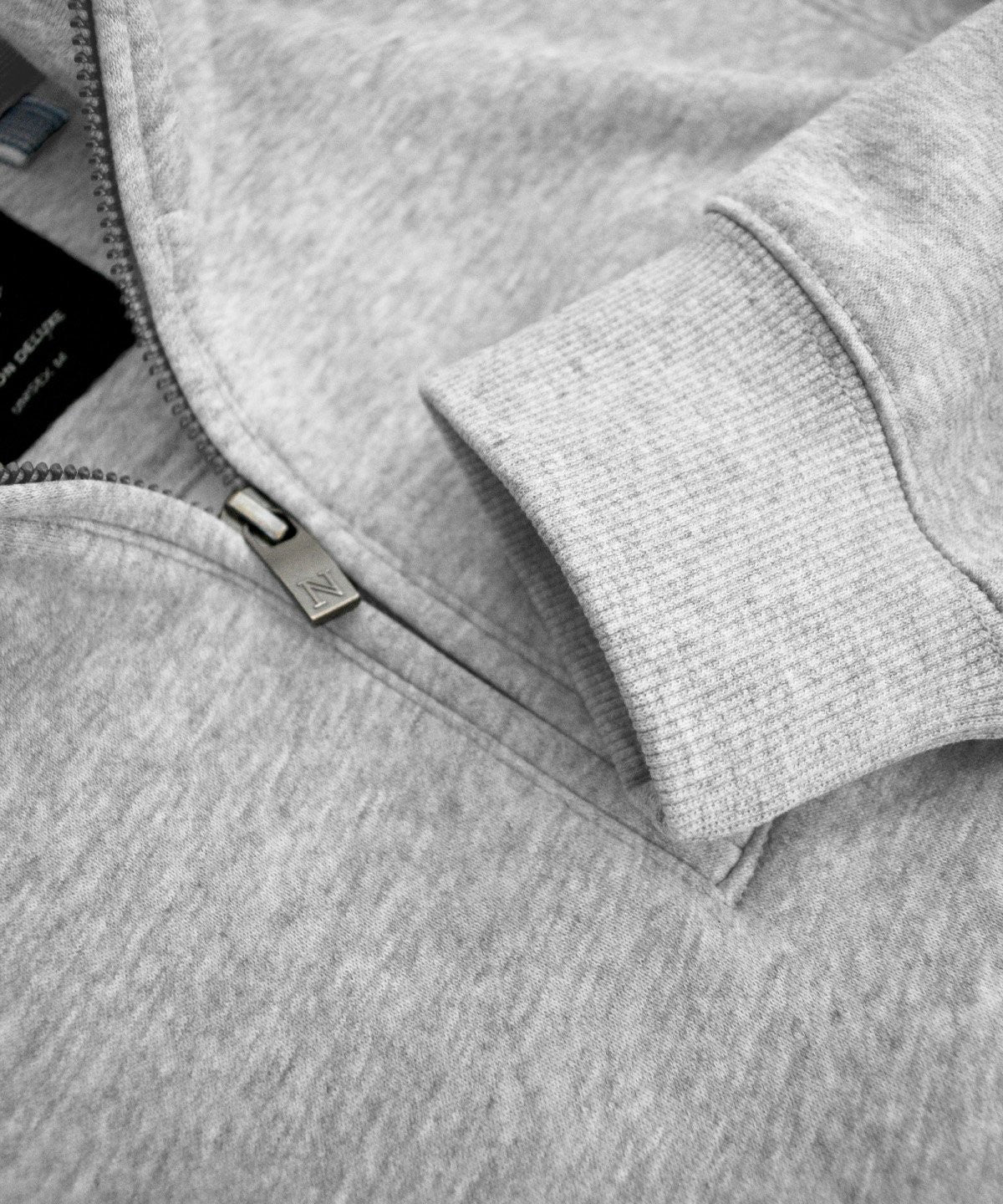 Glendale Unisex Quarter Zip Sweat | GREY MELANGE