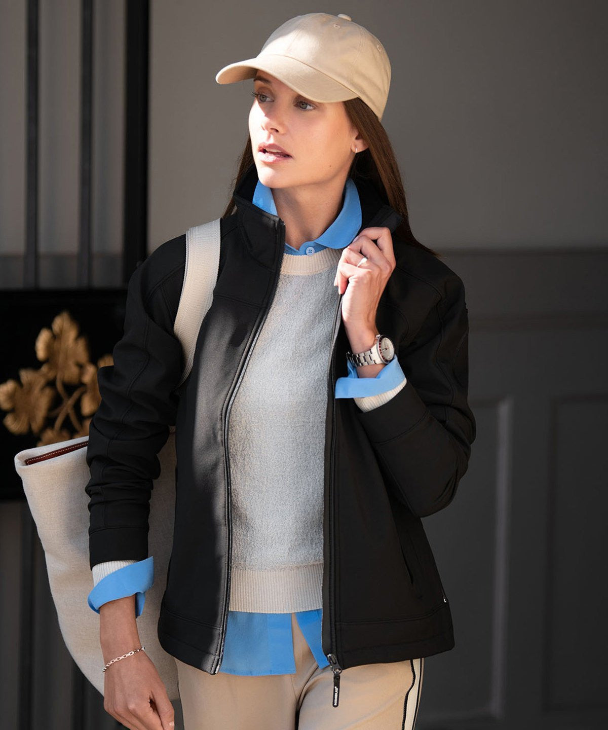 Ladies Duxbury, fashionable performance softshell | BLACK