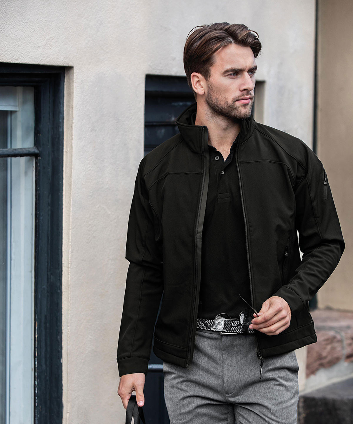 Duxbury,  Fashionable Performance Softshell Jacket | GREY MELANGE