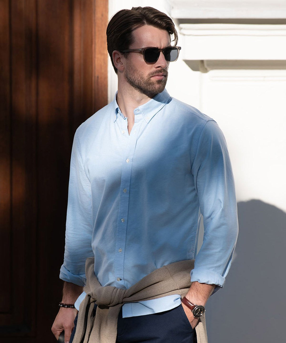 Rochester modern fit Oxford shirt | WHITE