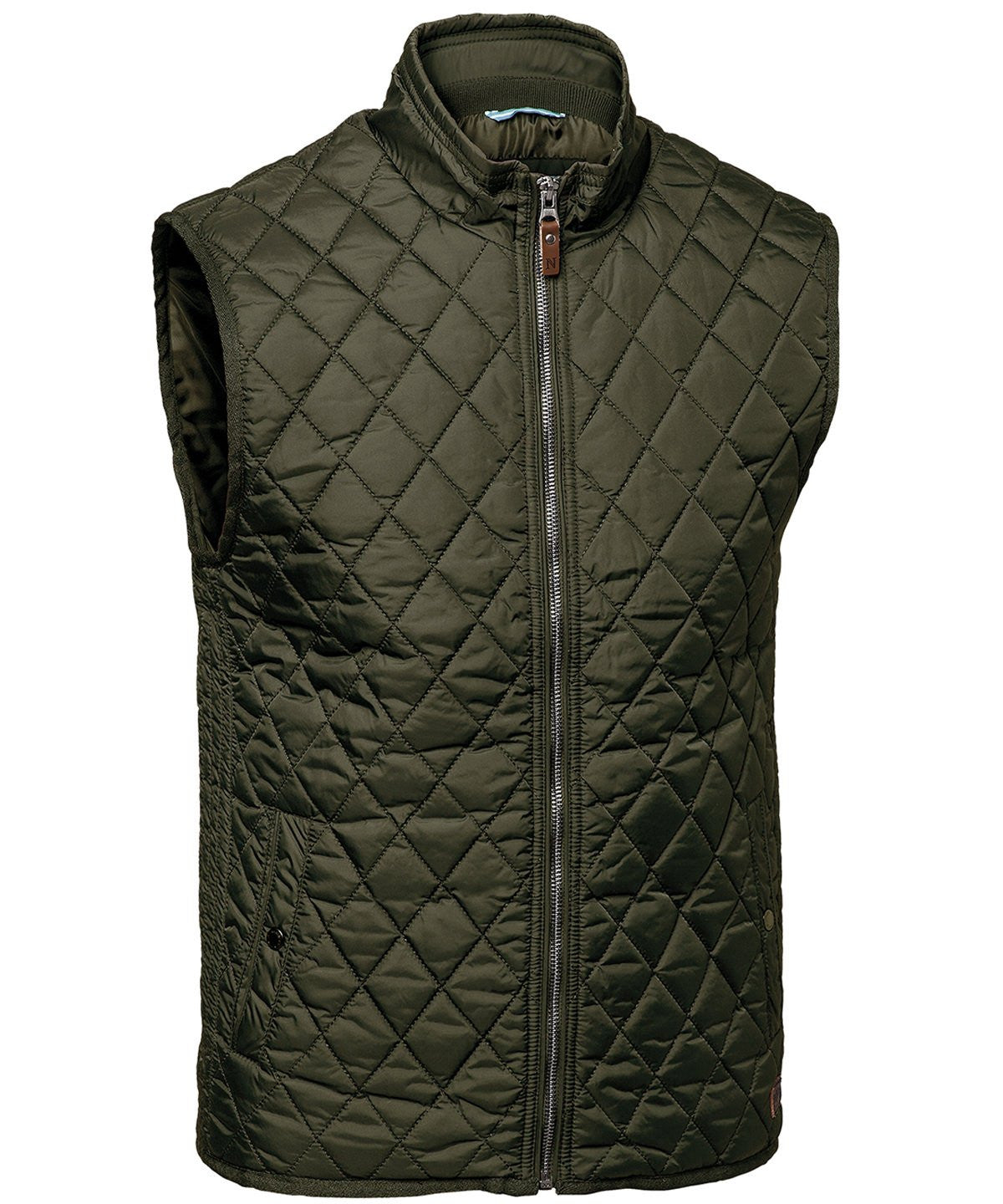 Camden Diamond Quilted Gilet | OLIVE
