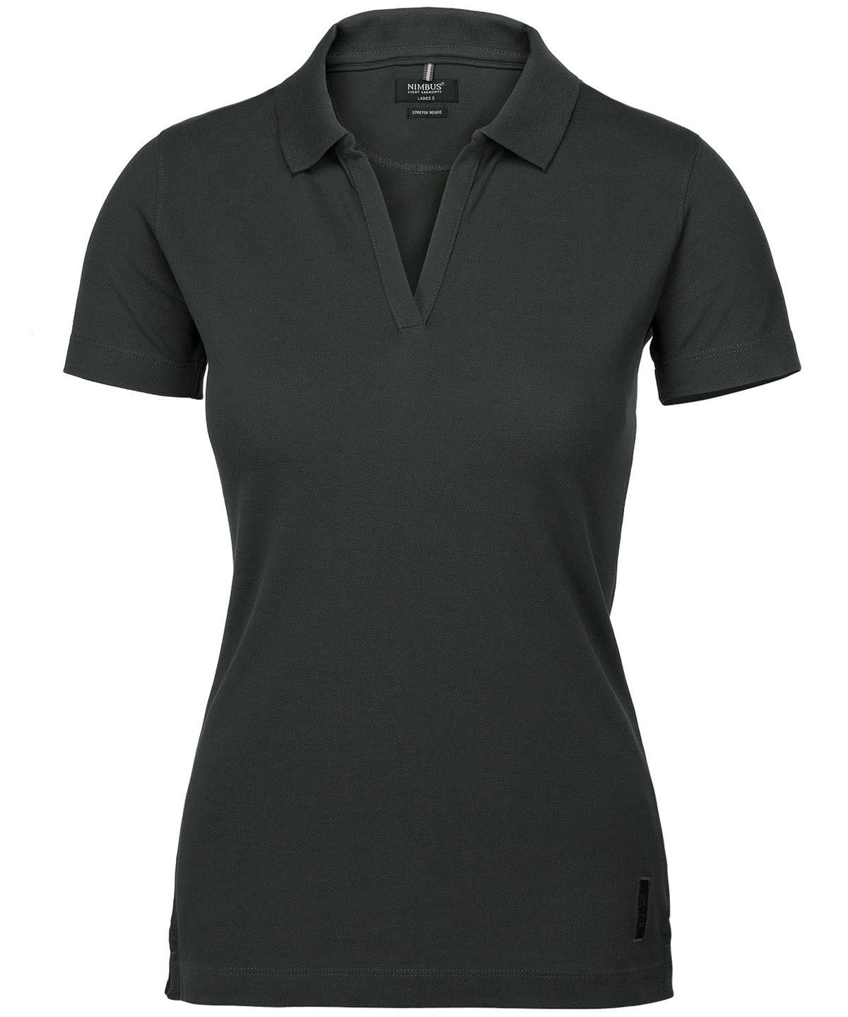 Womens Harvard Stretch Deluxe Polo Shirt | CHARCOAL