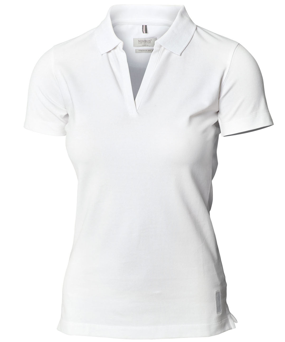 Womens Harvard Stretch Deluxe Polo Shirt | WHITE