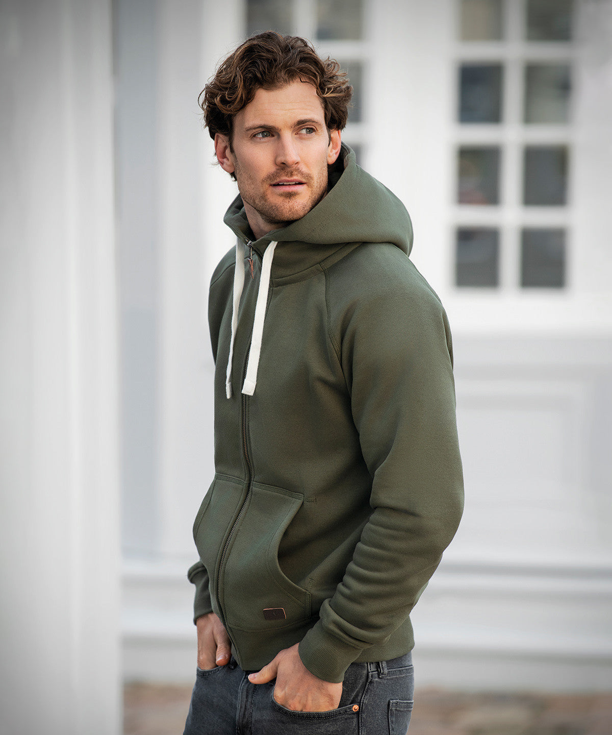 Williamsburg Fashionable Hooded Sweatshirt | OLIVE