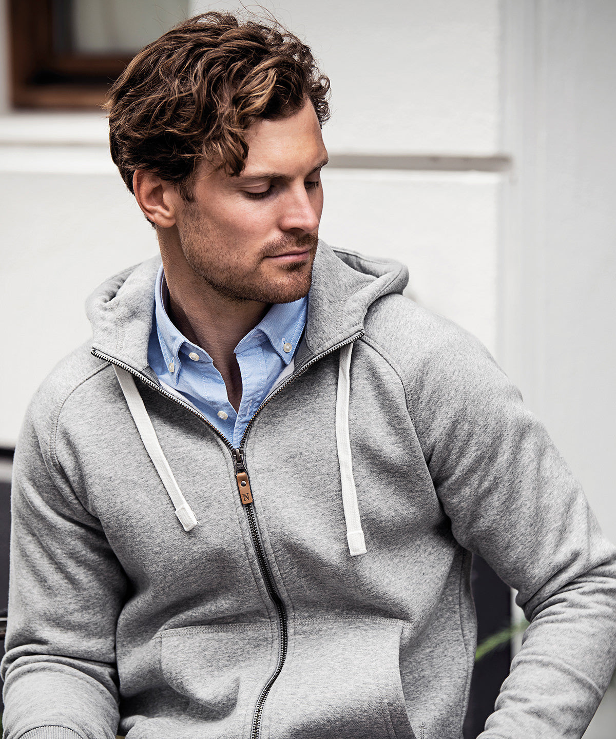 Williamsburg Fashionable Hooded Sweatshirt | GREY MELANGE
