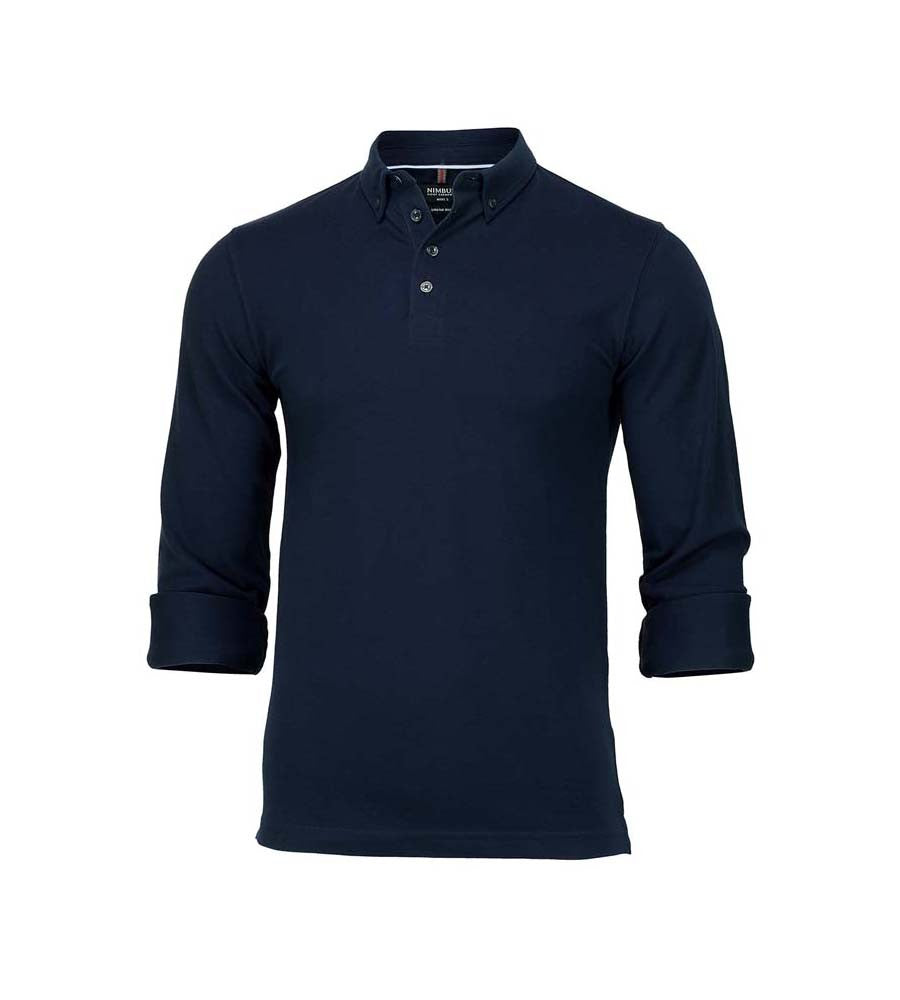 Carlington, Deluxe Long Sleeve Polo | DARK NAVY