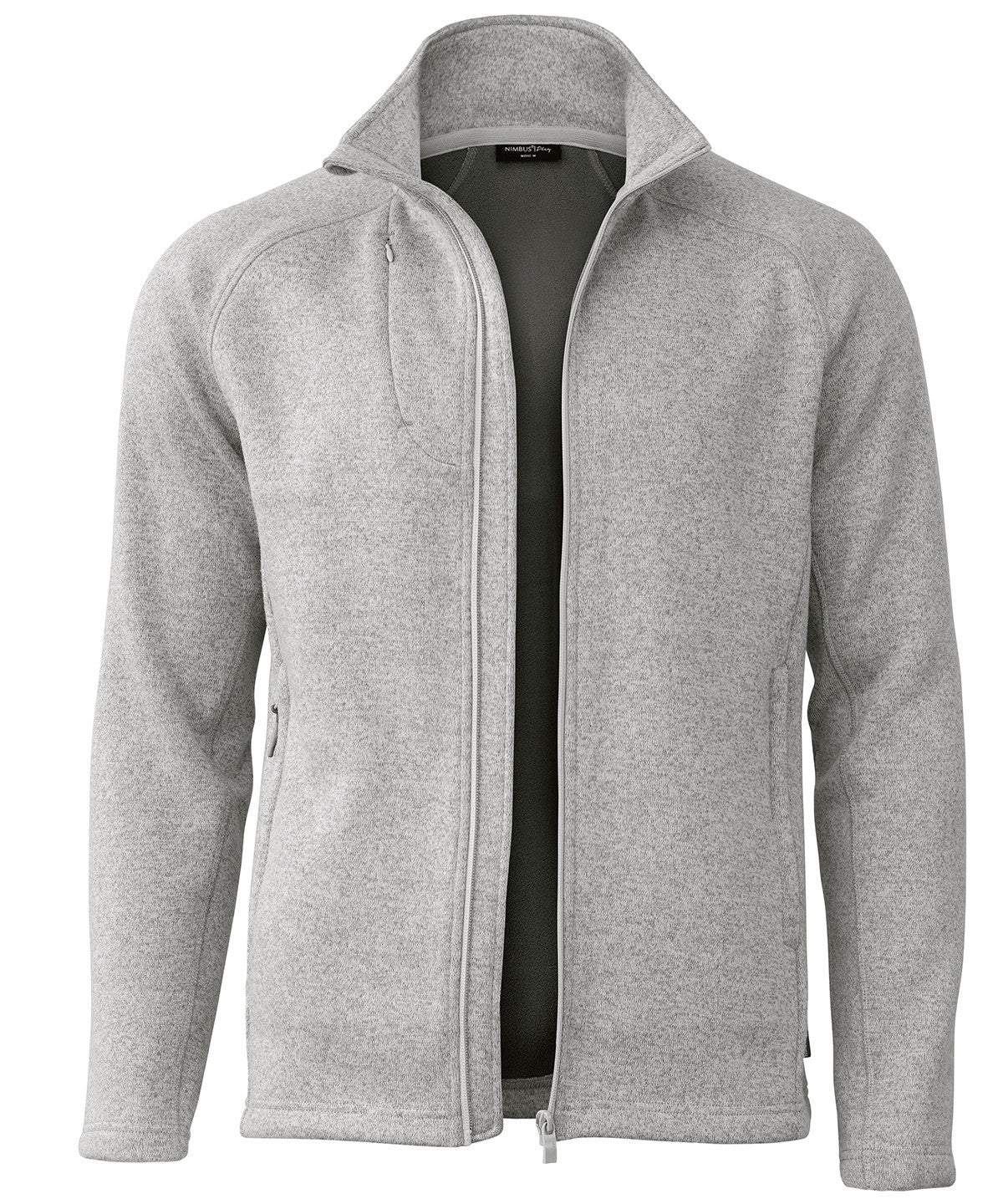 Montana Knitted Fleece Jacket | LIGHT GREY MELANGE
