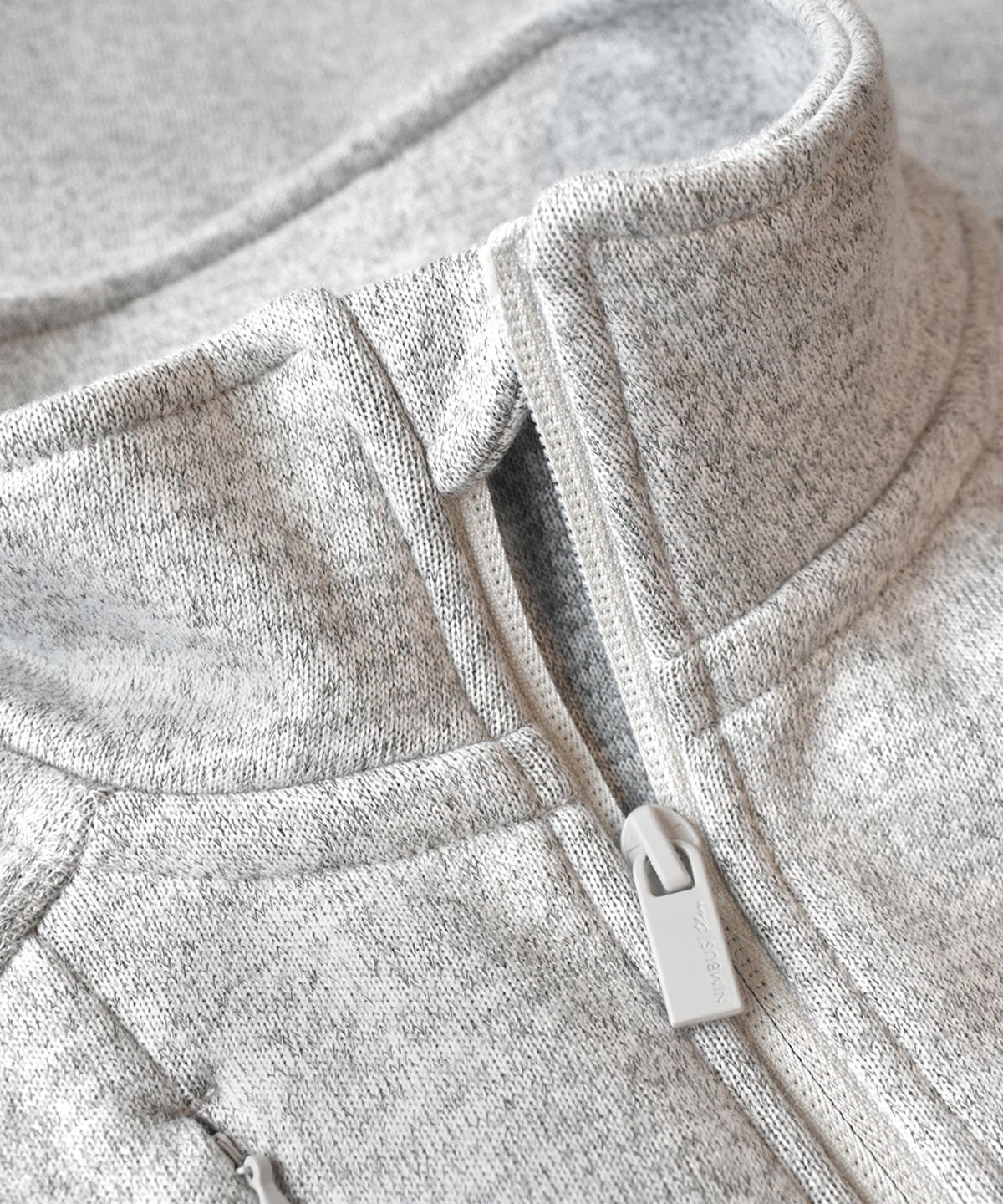 Montana Knitted Fleece Jacket | LIGHT GREY MELANGE