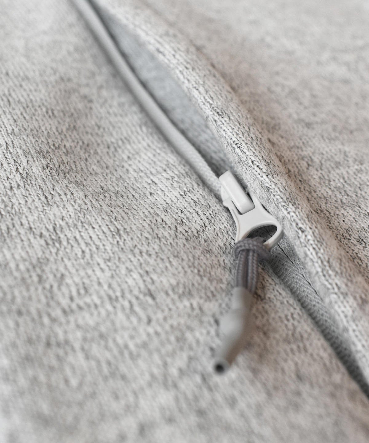 Montana Knitted Fleece Jacket | LIGHT GREY MELANGE