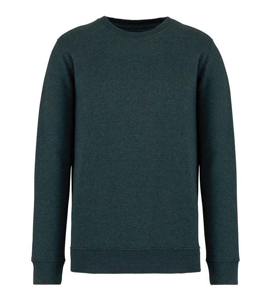 Unisex Crew Neck Sweatshirt | AMAZON GREEN HEATHER