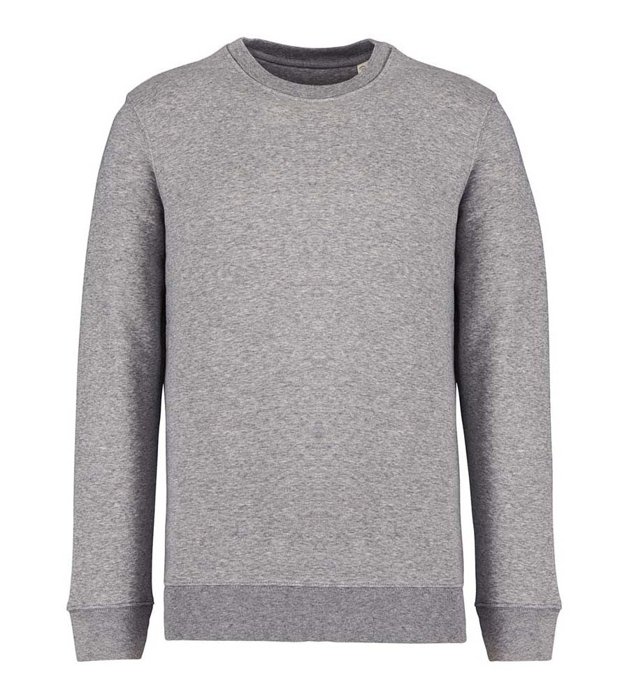 Unisex Crew Neck Sweatshirt | MOON GREY HEATHER