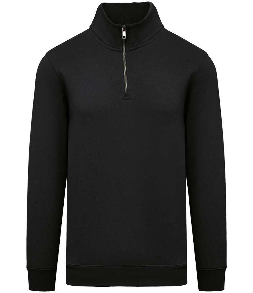 Quarter Zip Sweatshirt | BLACK