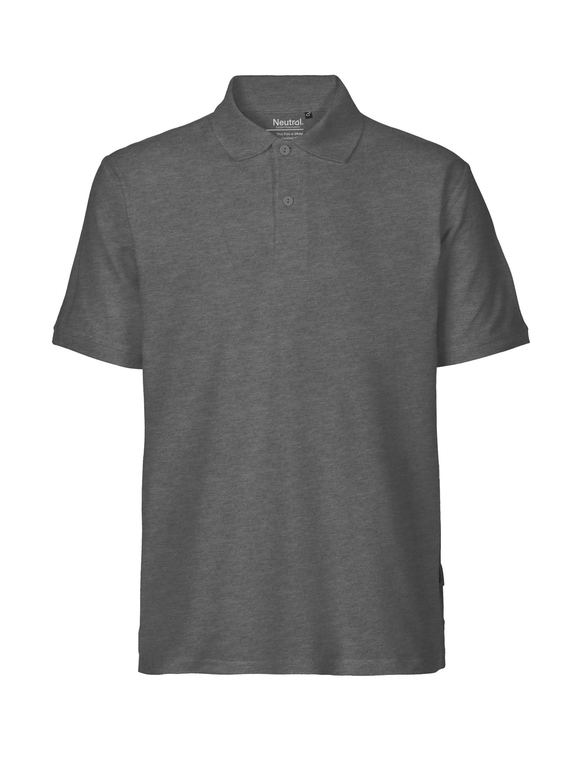 Neutral Classic Polo | DARK HEATHER