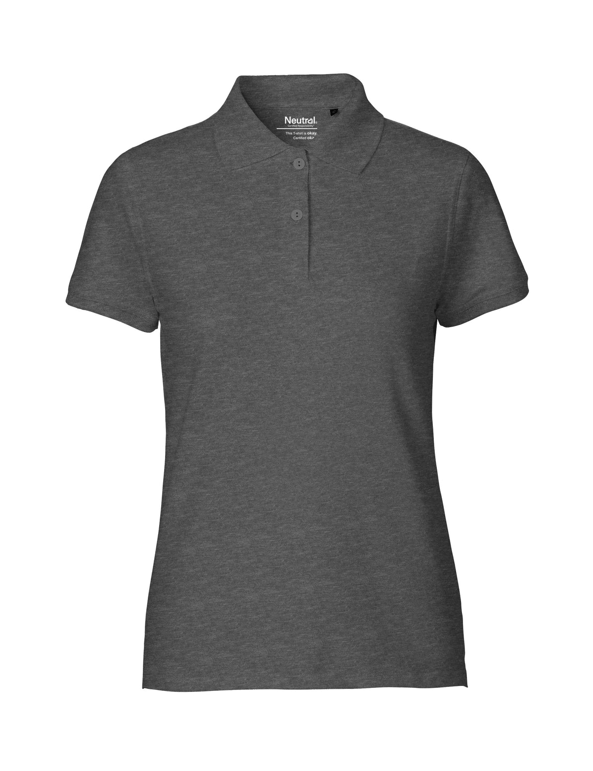 Neutral Ladies Classic Polo | DARK HEATHER