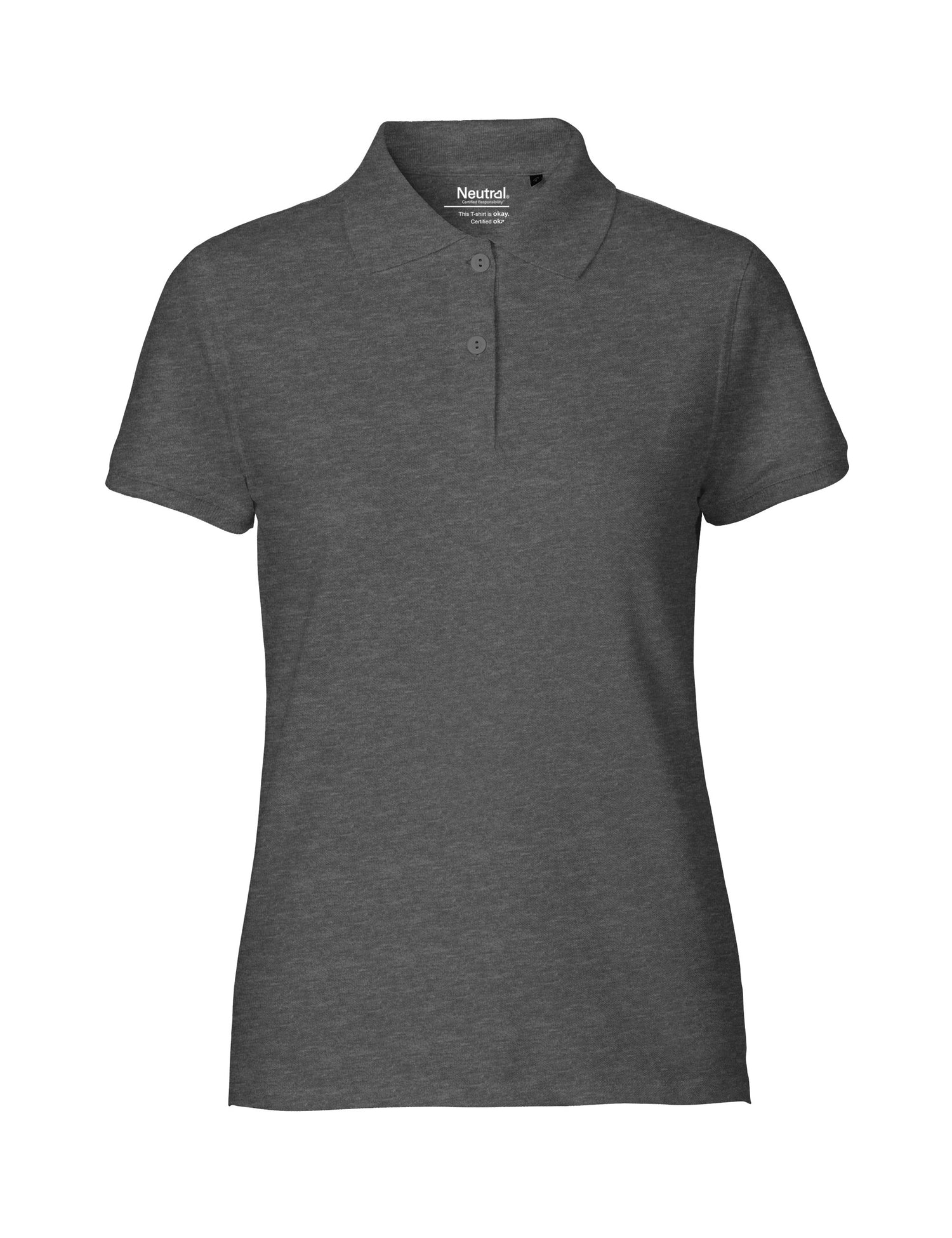 Neutral Ladies Classic Polo | DARK HEATHER
