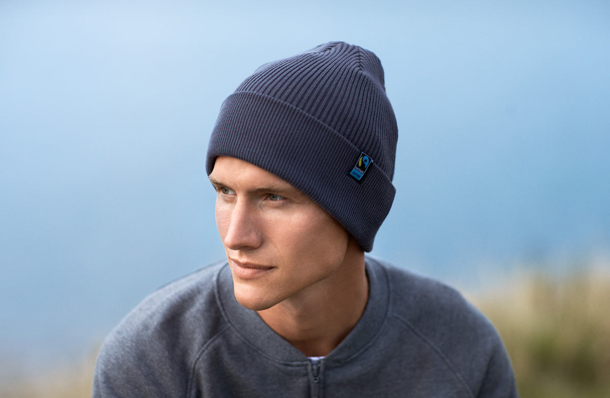 Neutral Mixed Knit Hat | CHARCOAL