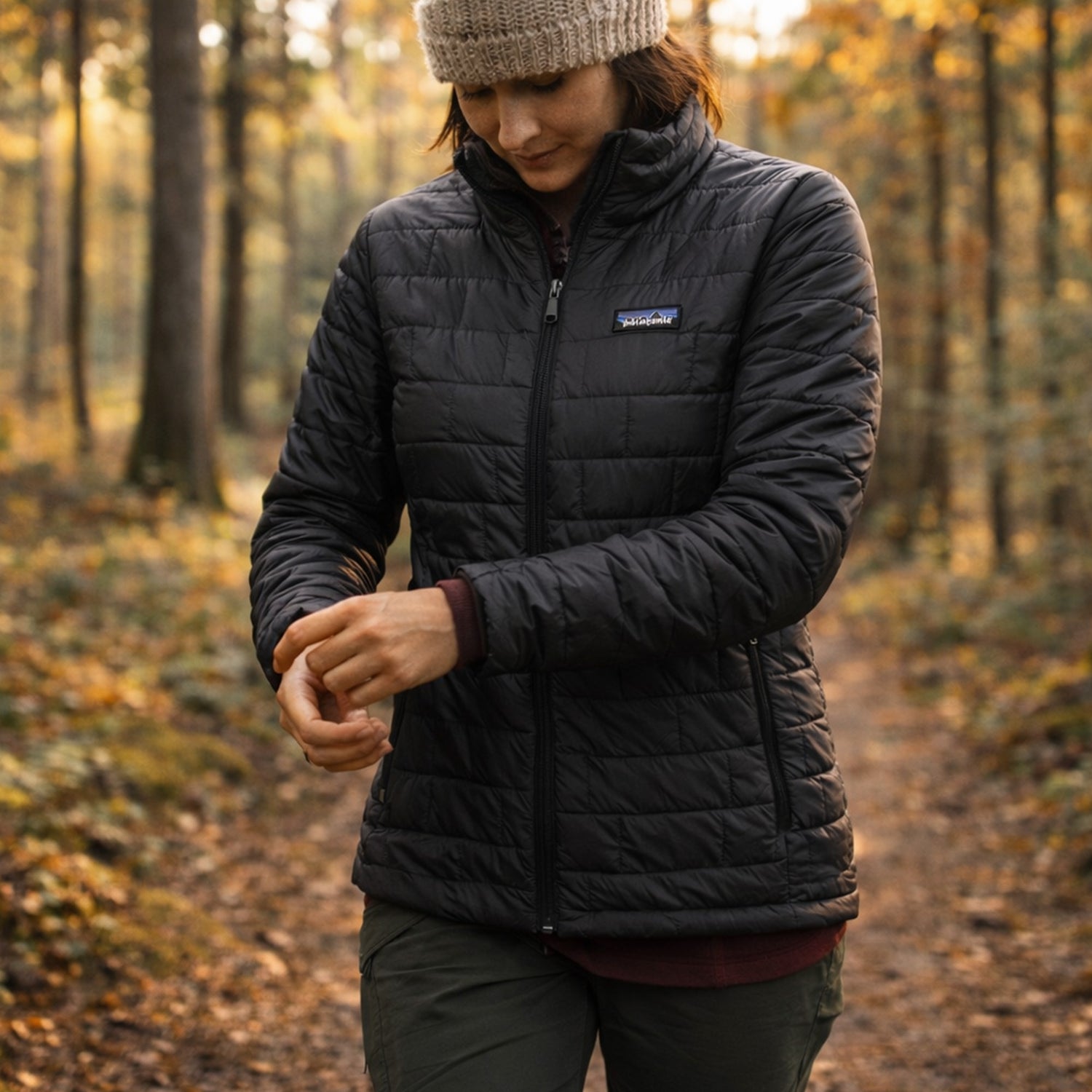 Patagonia Womens Nano Puff Jacket | BLACK